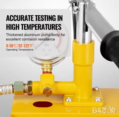 Ръчна хидравлична помпа за тестване на налягане 2.5Mpa, снимка 3 - Резервни части за машини - 55898831