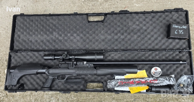 Въздушна пушка PCP Hatsan Hercules 666 6,35мм, снимка 11 - Въздушно оръжие - 52559929