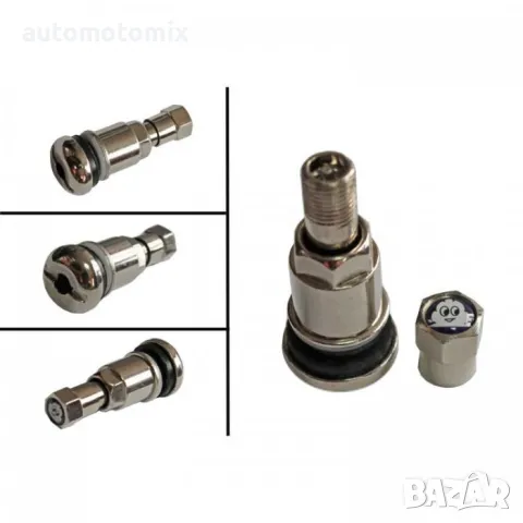 ВЕНТИЛ ЗА БЕЗКАМЕРНИ ГУМИ МЕТАЛЕН 18мм - 0716, снимка 3 - Аксесоари и консумативи - 48764549