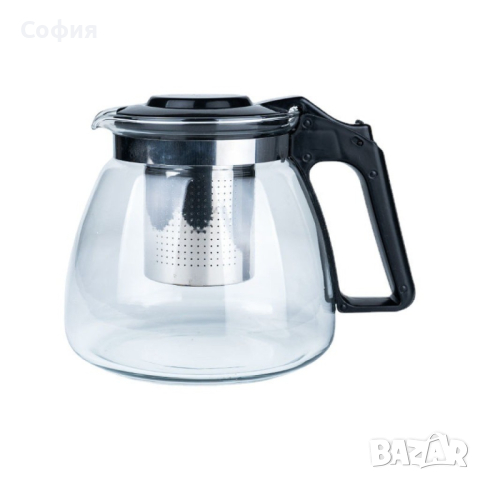 Термоустойчив стъклен чайник, снимка 1 - Аксесоари за кухня - 44570236