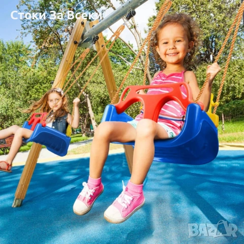 Детска люлка с облегалка 3 в 1 за безопасна игра, снимка 2 - Други - 53832938