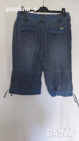 Пет различни броя / Винтидж дамски дънкови бермуди тип потури / шалвари , снимка 12 - Къси панталони и бермуди - 51510245