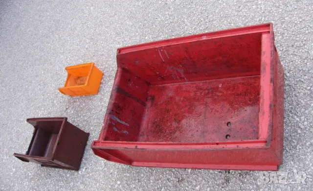 Пластмасов Модулен КОНТЕЙНЕР Палет Сандък Каса Касета Касетка Кутия Органайзер за Инструменти БАРТЕР, снимка 2 - Други инструменти - 48523901