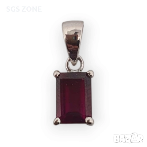 Сребърни висулки с топаз, гранат, аметист, перидот, цитрин и други естествени камъни, снимка 6 - Колиета, медальони, синджири - 52276076