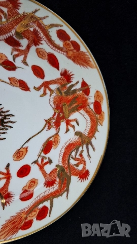 Японски чаен сервиз с дракони - за 6 човека, снимка 4 - Сервизи - 52416771