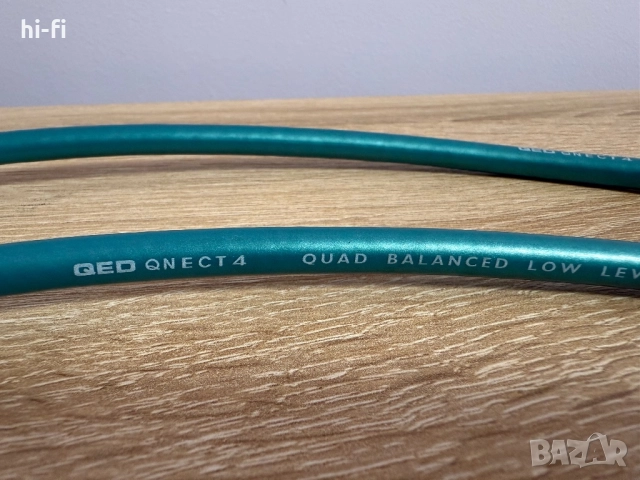 QED QNECT 4 - Quad Balanced Low Level Signal Cable - 99.999% OFC / Аудио кабели, снимка 10 - Ресийвъри, усилватели, смесителни пултове - 52547010