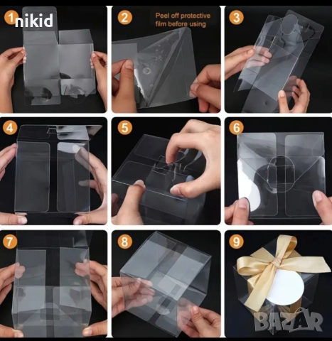 5 см кутия прозрачна кутии кутийки за подарък декорация сувенир , снимка 13 - Други - 39266764