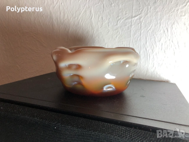 Месивен стъклен пепелник Mid-century classic , снимка 2 - Други - 53566159