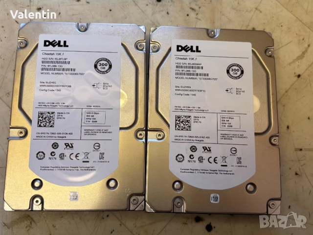 Сървърни дискове Dell 2x300gb SAS