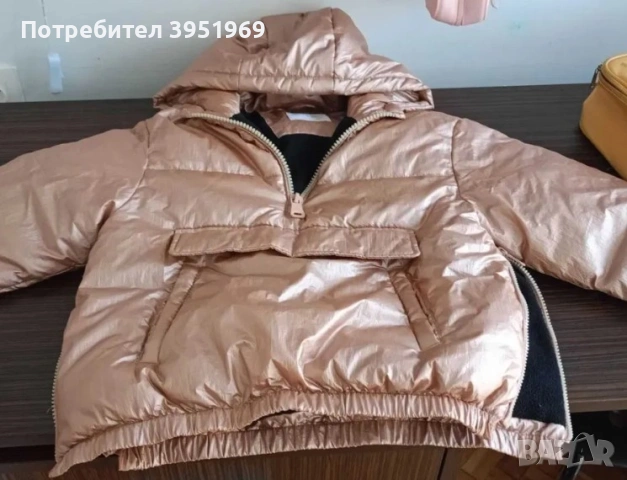 зимно яке zara за момиче 128, снимка 2 - Детски якета и елеци - 53287622