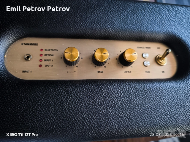Промо ⭐ ⭐ ⭐ Marshall stanmore 1 + opt  Bluetooth тонколона , снимка 2 - Тонколони - 51519972