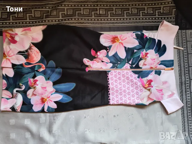  Елегантна рокля Ted Baker Pink 2 UK 10 Flamingo, снимка 8 - Рокли - 47547223