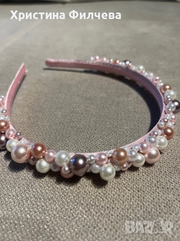Нежна диадема от перли , снимка 12 - Полиране - 41396011