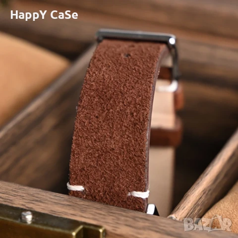 SUEDE Велурена кожена каишка за Huawei Watch/Samsung/Garmin/Xiaomi/Apple/Amazfit, снимка 5 - Каишки за часовници - 50998217