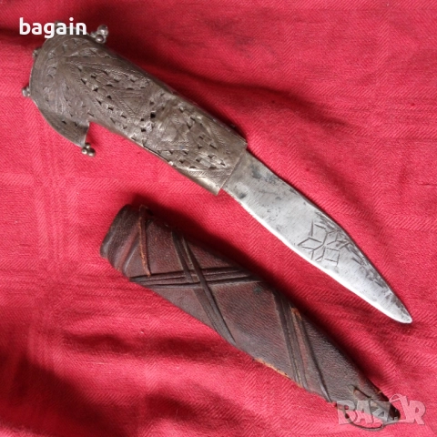 Шашка, карабела, нож, дръжка, сребро.., снимка 3 - Антикварни и старинни предмети - 52331561