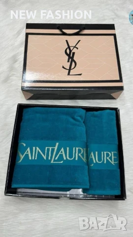 Памучни Хавлии -2бр с Кутия ✨ YVES SAINT LAURENT , снимка 6 - Хавлиени кърпи - 51171047