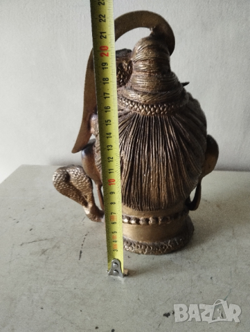 Стара статуетка -главата на бог Шива, снимка 3 - Други ценни предмети - 44715793