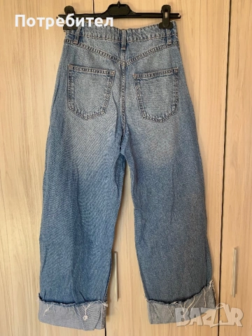 Дънки с подгънати крачоли Reserved, снимка 4 - Дънки - 53744369