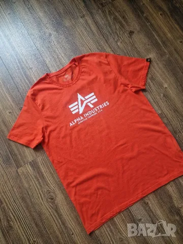 Страхотна мъжка тениска ALPHA INDUSTRIES размер XL, снимка 2 - Тениски - 50321777