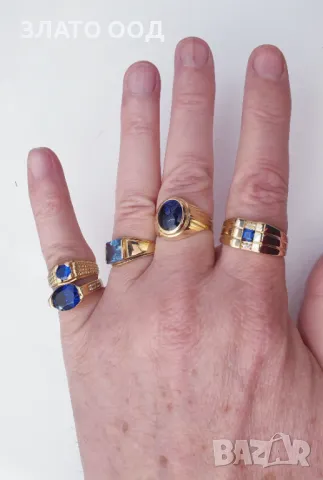 Мъжки златни пръстени, снимка 3 - Пръстени - 49824357