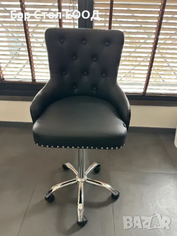 Висок стол на колелца Lyon с 24м гаранция и безплатна доставка до офис, снимка 13 - Столове - 49942638