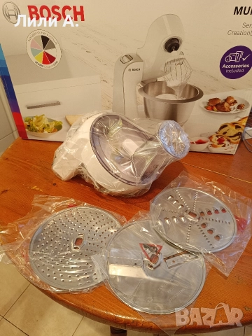 Аксесоари и Миксер BOSCH /Купа, Бъркалки, Блендер, Коплект за рязане, снимка 7 - Съдове за готвене - 52509090