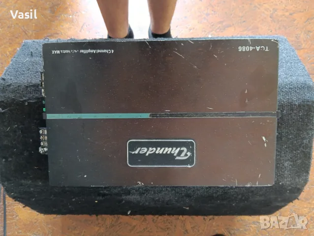 бас каса 12 с голяма туба и стпало tunder 1400w