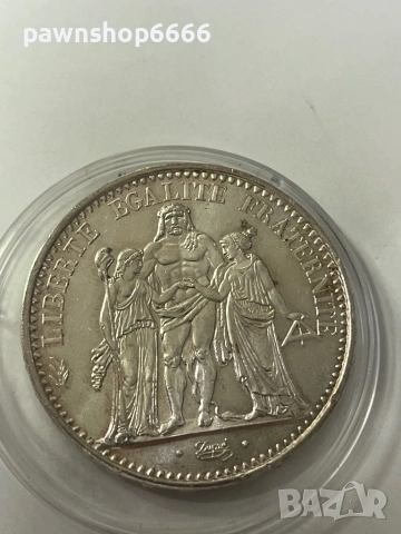 Сребърни монети „Херкулес“ от 10 франка от 1965 г, снимка 3 - Нумизматика и бонистика - 53005130