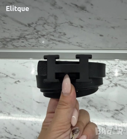 колан от естествена кожа в кутия hermes