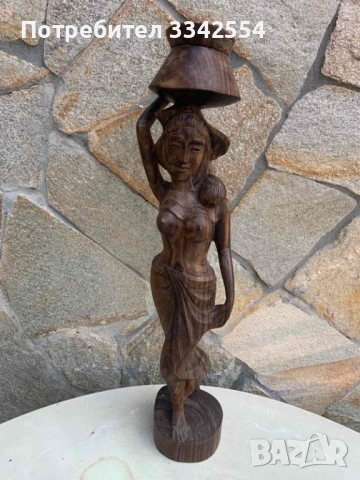 ФИГУРА ДЪРВОПЛАСТИКА РЕЗБА СТАТУЕТКА СКУЛПТУРА ДЪРВО