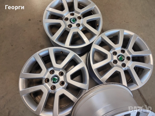 4бр.алуминиева джанта 17цола за Skoda 5x112, снимка 3 - Гуми и джанти - 52986302