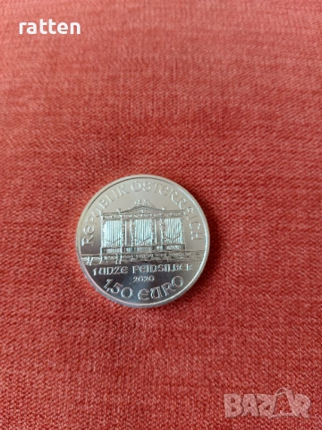 Инвестиционно сребро, монета Виенска Филхармония, снимка 2 - Нумизматика и бонистика - 53440107