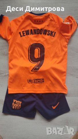 Ново Lewandowski barcelona детско костюмче , снимка 2 - Детски комплекти - 42046211