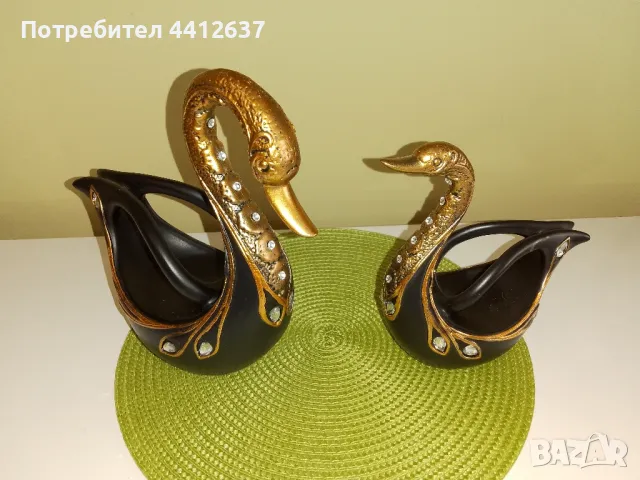 лебеди двойка, снимка 2 - Статуетки - 49890330