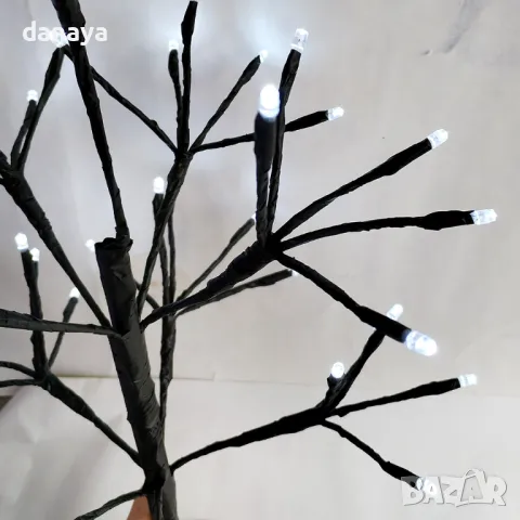 5334 Светещо коледно дръвче, 49 см, 50 LED светлини, снимка 5 - Декорация за дома - 47603398