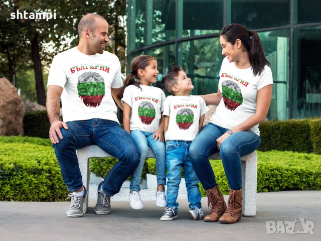 Семеен комплект тениски 3-ти Март, България, Лъв, Трибагреник, Честит 3-ти Март,Празник