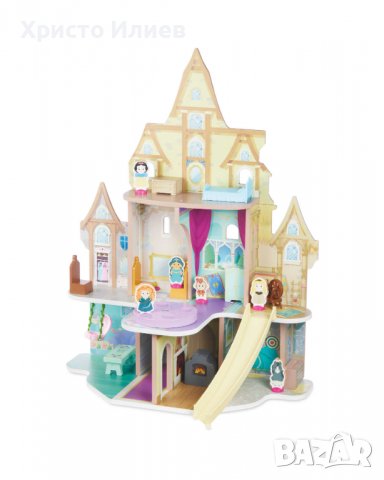 Голяма дървена къща за кукли Disney Замък на Принцесите Нов