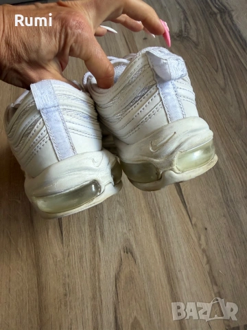 Оригинални бели сникърси Nike Air Max 97! 42,5 н, снимка 5 - Маратонки - 24980084