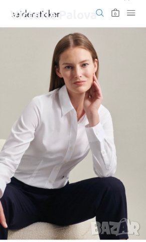 Елегантна дамска риза SEIDENSTICKER серия черна роза, снимка 14 - Ризи - 41099973