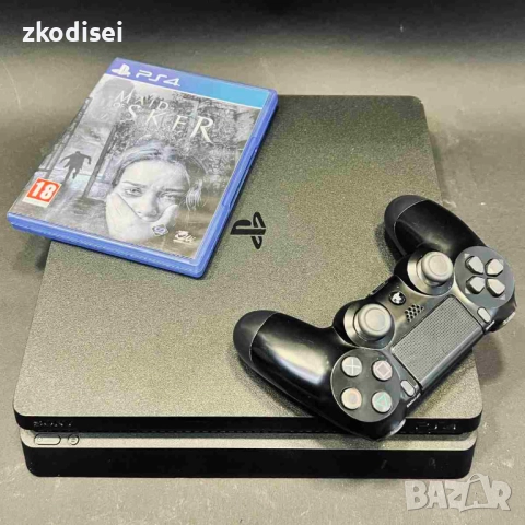 Конзола SONY - PS4 SLIM с 1бр. джойстик и 1бр. игра