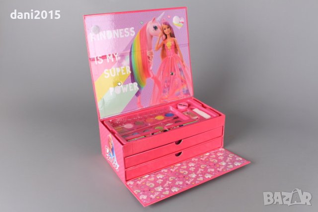 ✨Детски рисувателен комплект в триетажно куфарче Barbiе, снимка 2 - Рисуване и оцветяване - 38607542