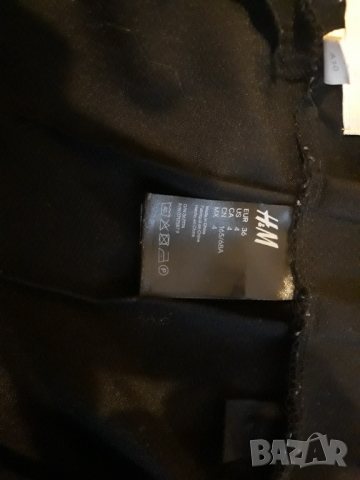 Дамски черен панталон - H&M, снимка 3 - Панталони - 36273730