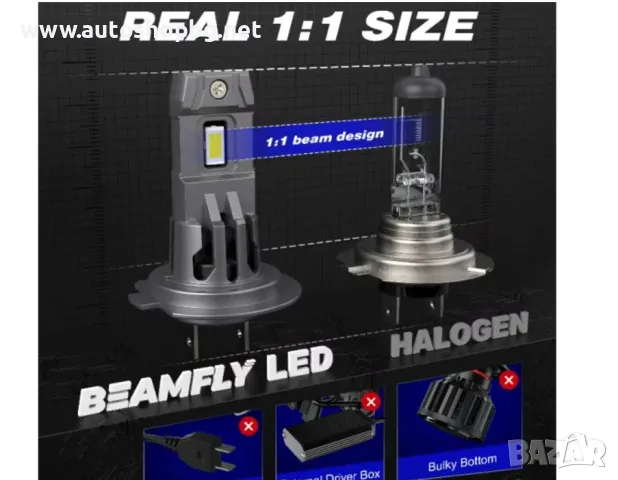 H7 LED крушки без вентилатор, снимка 5 - Аксесоари и консумативи - 48132421