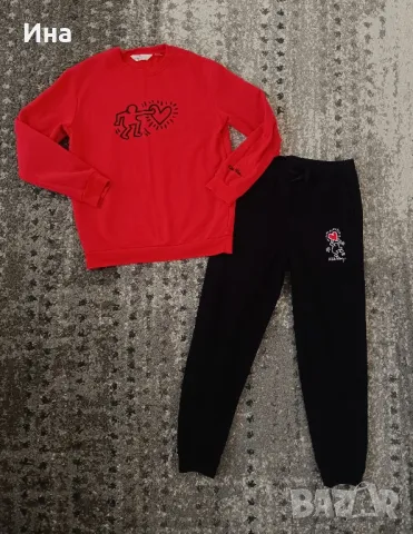 HM Keith Haring сет спортен панталон и блуза р-р 158 см.