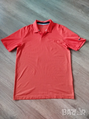 тениска Nike- Golf- dri fit-размер M- оранжев, снимка 5 - Тениски - 53850942