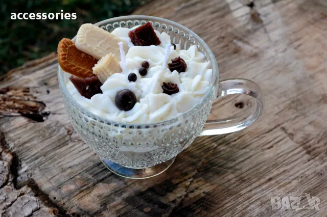 Ръчно изработена ароматна свещ специално за Свети Валентин, снимка 9 - Декорация за дома - 48819419