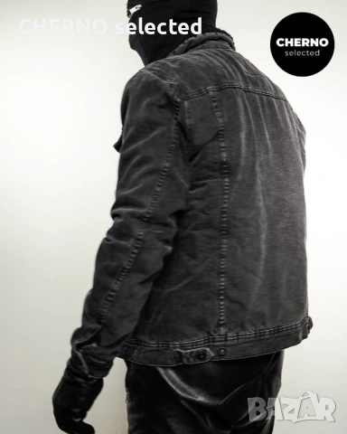 Дънково шерпа яке ZARA Sherpa Denim Trucker Jacket – Размер L•M – Отлично състояние, снимка 8 - Якета - 53135073