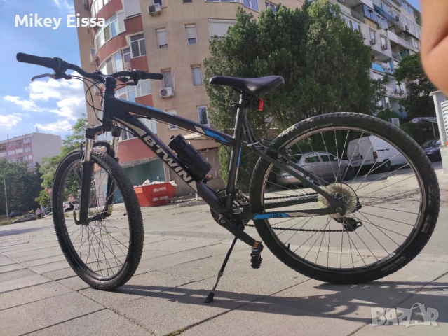 Велосипед B-twin 26 тъмно сив, снимка 7 - Велосипеди - 50842366