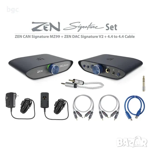 HiRes Комплект iFi Zen CAN Signature MZ99 + DAC V2 + 4.4 mm Баланс Кабел , снимка 4 - Ресийвъри, усилватели, смесителни пултове - 55709593