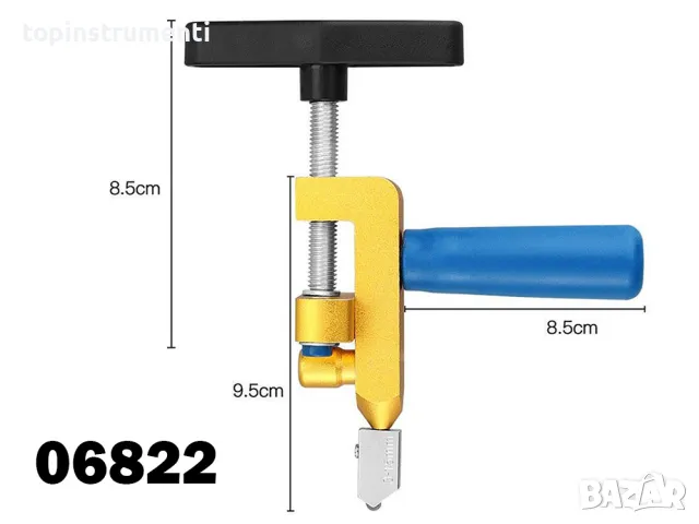 Инструмент за рязане на плочки и стъкло 2в1, с елмаз, (06822), снимка 1 - Други инструменти - 47492380